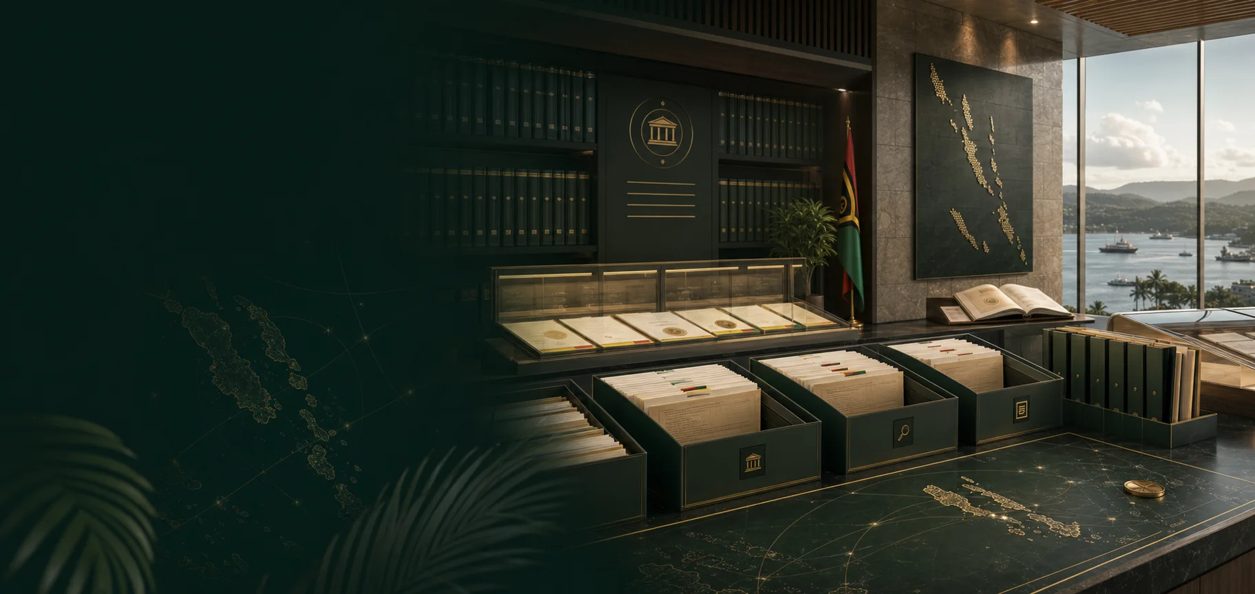 Public transparency ledger visual showing audited revenue channels, parliamentary reports, Gazette records and public programme files